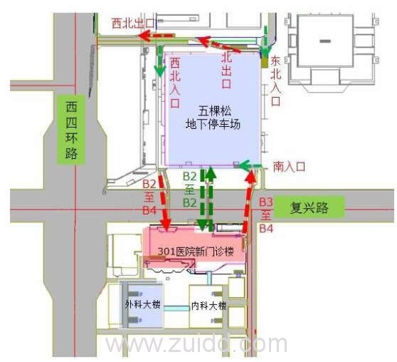 五棵松地下停车场价格示意图创新投资模式缓解停车难