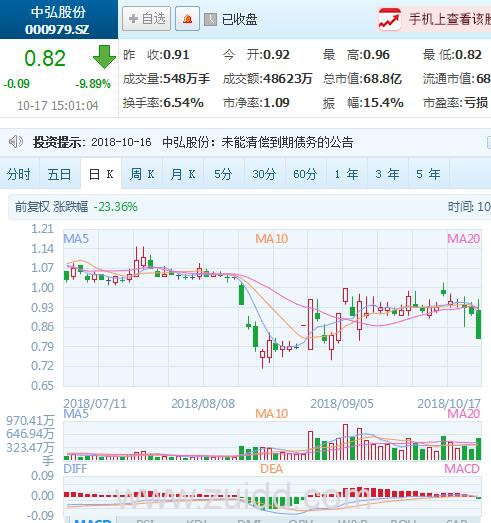 A股股价跌破1元面值退市首股中弘股份退市清算